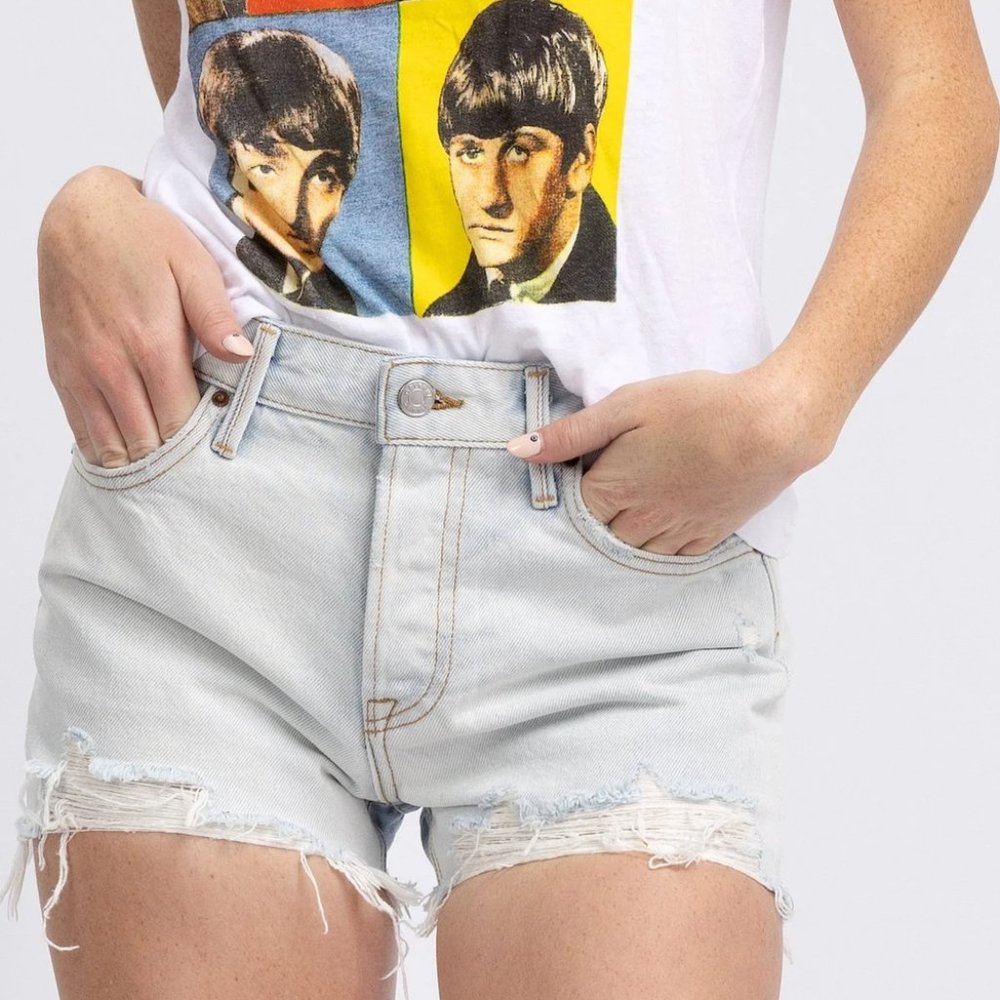 GRLFRND Helena High Rise Cut Off Short